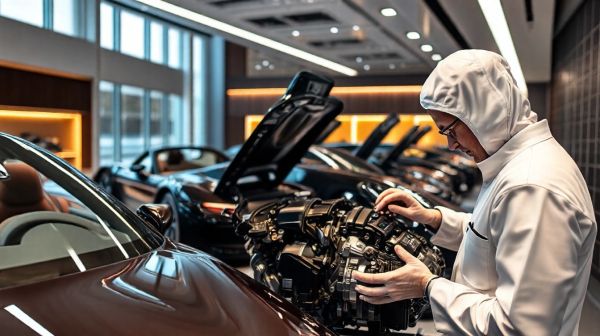Atelier de luxe pour Porsche à Lille : réparation thermique et entretien