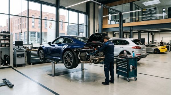 Atelier de luxe pour Porsche à Lille : réparation thermique et entretien